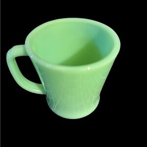 Vintage Fire King Jadeite-Milk Glass Mug